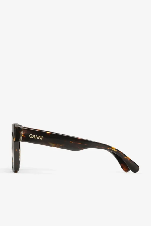 GANNI Solbriller<Brown Oversized Sunglasses BrandyBrown