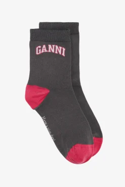 GANNI Sokker | Små Gaver<Brown/Red-sokker Phantom