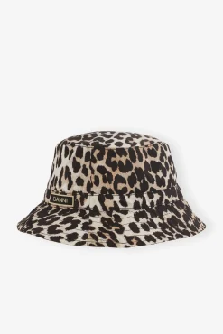 GANNI Hatter | Leopardmønster Klær<Bøttehatt Black