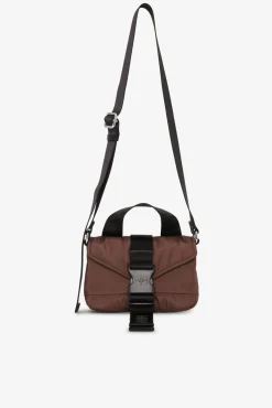 GANNI Mini Vesker | Crossbody Vesker<Burgundy Tech Mini Satchel-veske ChocolateFondant