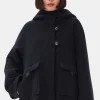 GANNI Kåper & Jakker<Dark Blue Midi-jakke SkyCaptain