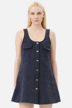 GANNI Ganni Exclusives | Sett<Dark Blue Mini-kjole SkyCaptain