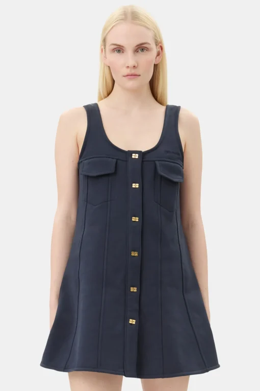 GANNI Ganni Exclusives | Sett<Dark Blue Mini-kjole SkyCaptain