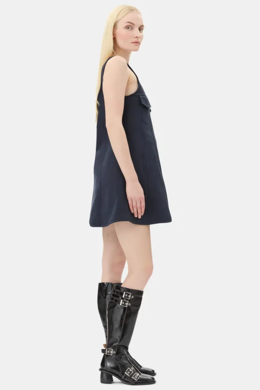 GANNI Ganni Exclusives | Sett<Dark Blue Mini-kjole SkyCaptain