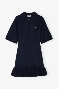 GANNI Ganni Exclusives | Kjoler<Dark Blue Mini-kjole SkyCaptain