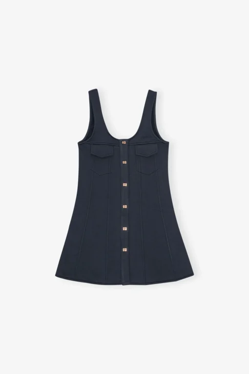 GANNI Ganni Exclusives | Sett<Dark Blue Mini-kjole SkyCaptain