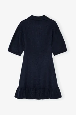 GANNI Ganni Exclusives | Kjoler<Dark Blue Mini-kjole SkyCaptain