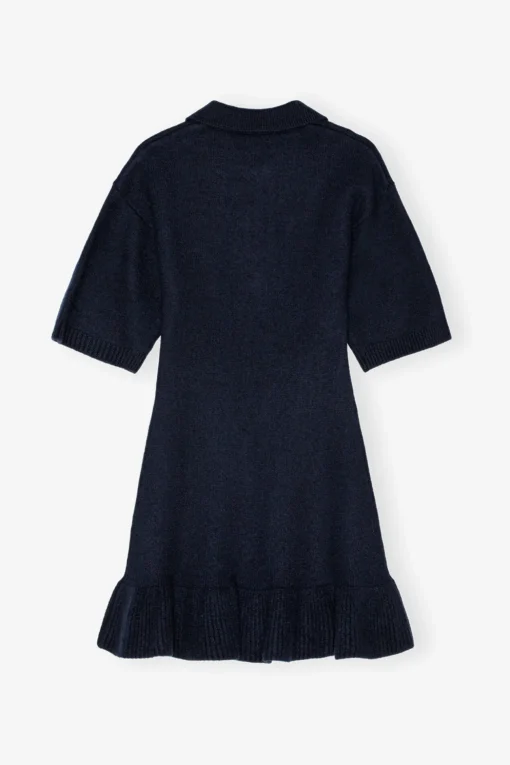 GANNI Ganni Exclusives | Kjoler<Dark Blue Mini-kjole SkyCaptain