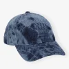 GANNI Hatter<Denim Embroidered Logo-caps BleachedDenim