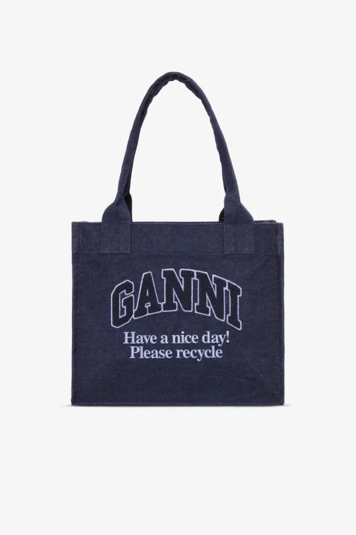 GANNI Skuldervesker | Tote-vesker<Denim Large Tote-veske DarkNavy