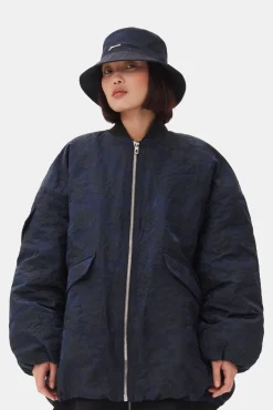GANNI Hatter<Denim-bøttehatt DarkNavy