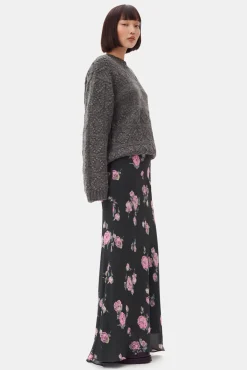 GANNI Skjørt<Floral Printed Crepe Maxi-skjørt ClimbingIvy