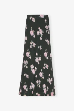 GANNI Skjørt<Floral Printed Crepe Maxi-skjørt ClimbingIvy