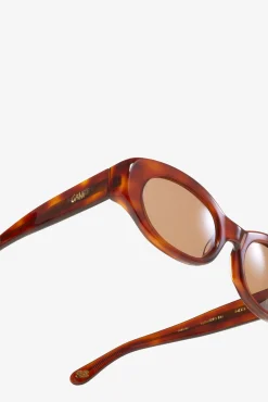 GANNI Solbriller<x Ace & Tate Tiger's Eye Dakota-solbriller Tiger'sEye