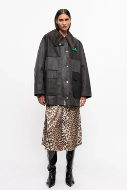 GANNI Kåper & Jakker<x Barbour Waxed-duffelcoat Phantom