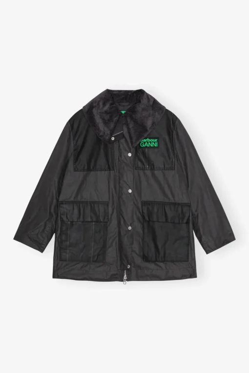 GANNI Kåper & Jakker<x Barbour Waxed-duffelcoat Phantom
