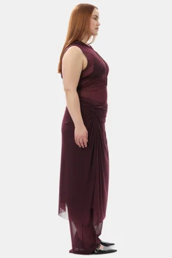 GANNI Plus Size Klær | Bukser<x Paloma Elsesser Mesh Straight-bukse PortRoyale