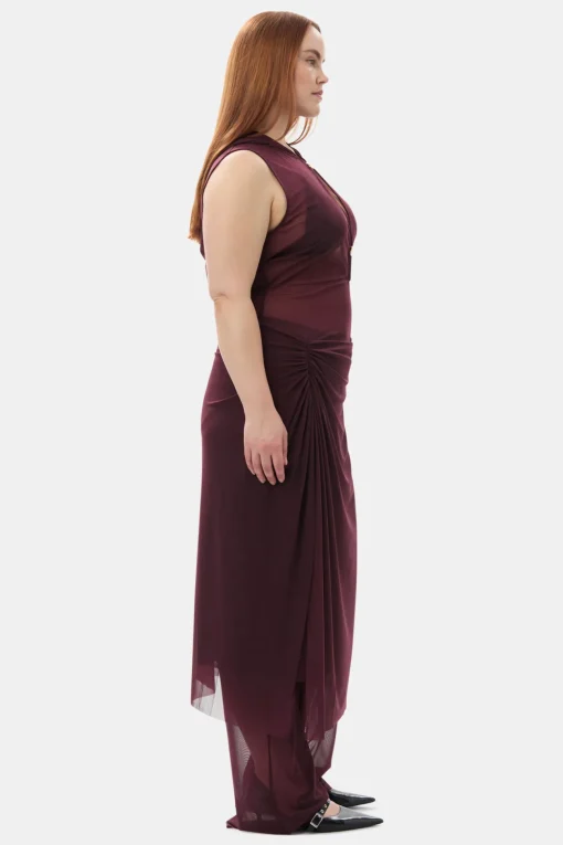 GANNI Plus Size Klær | Bukser<x Paloma Elsesser Mesh Straight-bukse PortRoyale