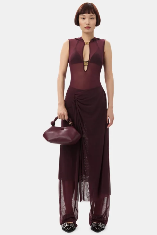 GANNI Plus Size Klær | Bukser<x Paloma Elsesser Mesh Straight-bukse PortRoyale