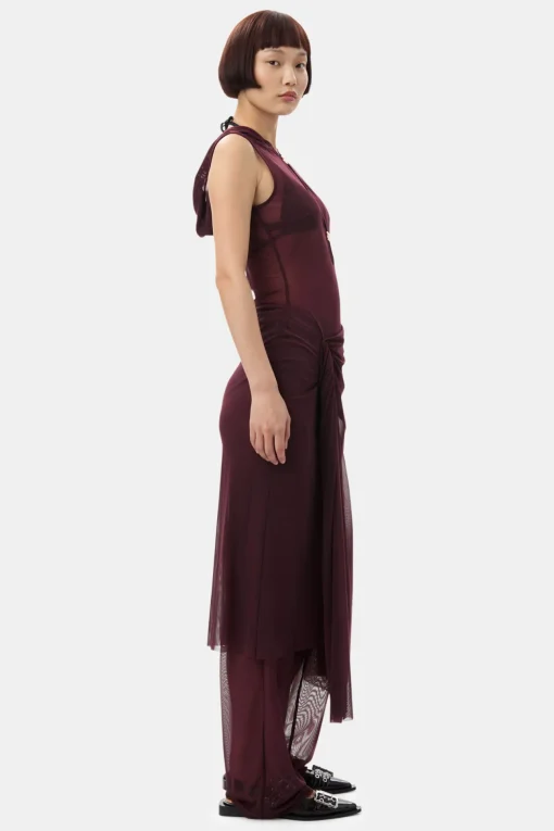 GANNI Plus Size Klær | Bukser<x Paloma Elsesser Mesh Straight-bukse PortRoyale
