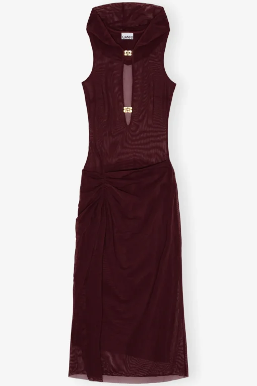 GANNI Plus Size Klær | Bukser<x Paloma Elsesser Mesh Straight-bukse PortRoyale