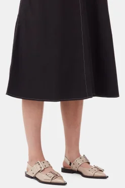 GANNI Sko | Hæler<Grey Feminine Buckle Ballerinas TaosTaupe