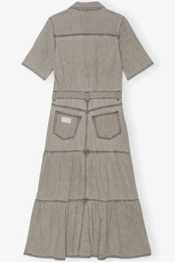 GANNI Fabrics Of The Future | Denimklær<Grey Future Long Denim-kjole GrayQuill
