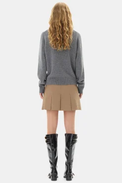 GANNI Ganni Exclusives | Strikkeplagg<Grey Graphic Bunny-genser FrostGray