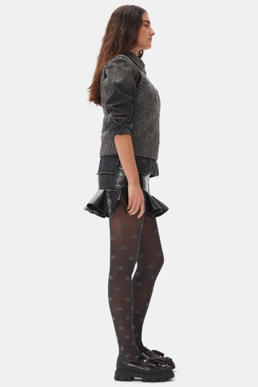 GANNI Strikkeplagg<Grey Knit-vest Phantom