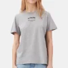 GANNI Ganni Exclusives | T-skjorter<Grey Relaxed O-neck-T-skjorte PalomaMelange