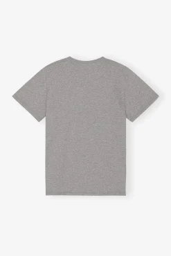 GANNI Ganni Exclusives | T-skjorter<Grey Relaxed O-neck-T-skjorte PalomaMelange