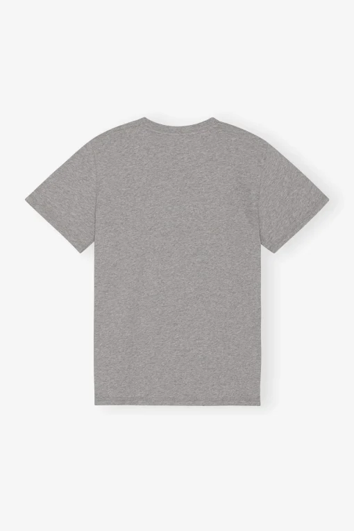 GANNI Ganni Exclusives | T-skjorter<Grey Relaxed O-neck-T-skjorte PalomaMelange