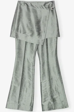 GANNI Dresstoff | Sett<Grey Suiting Skirt Flared-bukse GrayQuill