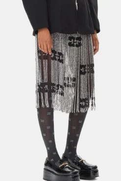 GANNI Ganni Exclusives | Skjørt<Hand Beaded Midi-skjørt SkyCaptain