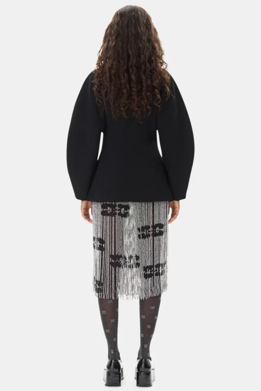GANNI Ganni Exclusives | Skjørt<Hand Beaded Midi-skjørt SkyCaptain