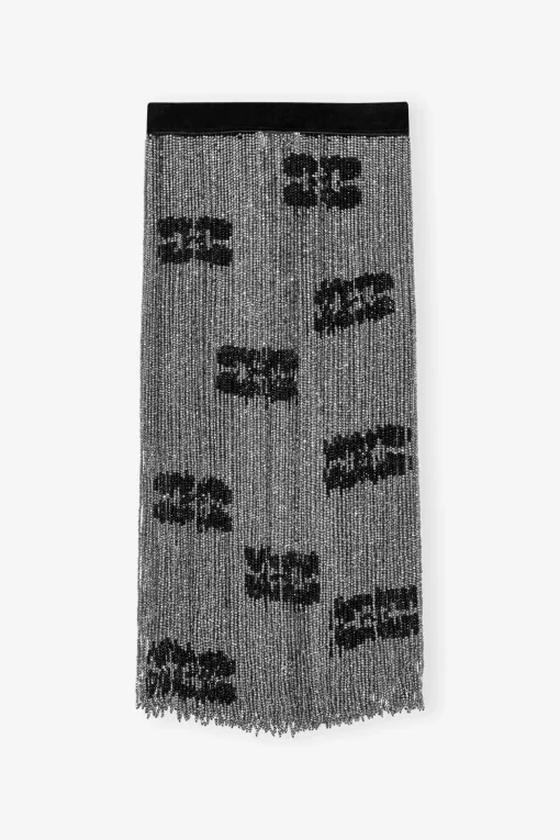 GANNI Ganni Exclusives | Skjørt<Hand Beaded Midi-skjørt SkyCaptain