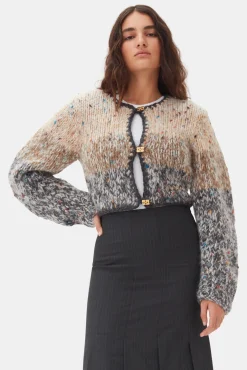 GANNI Trending Now | Strikkeplagg<Handknit Crop-cardigan PalomaMelange