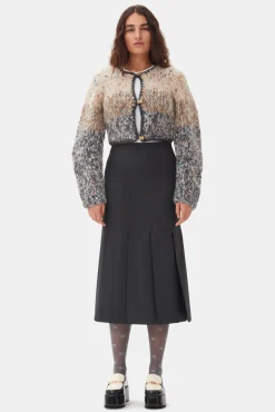 GANNI Trending Now | Strikkeplagg<Handknit Crop-cardigan PalomaMelange
