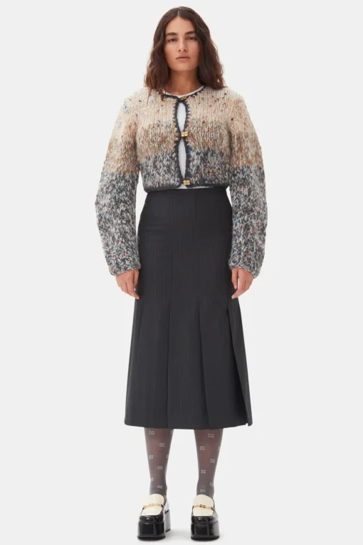 GANNI Trending Now | Strikkeplagg<Handknit Crop-cardigan PalomaMelange
