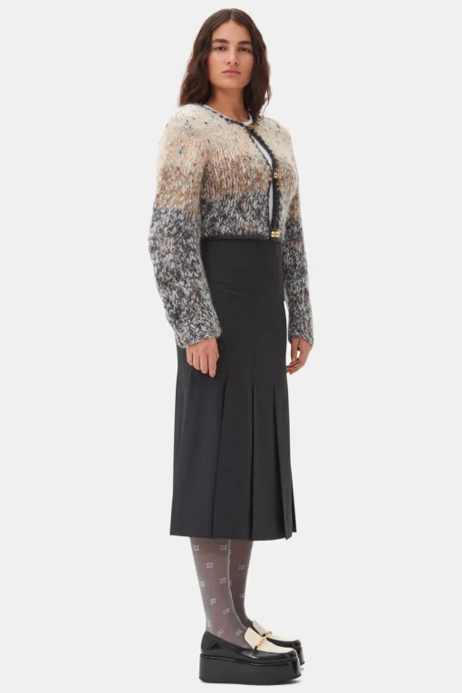 GANNI Trending Now | Strikkeplagg<Handknit Crop-cardigan PalomaMelange