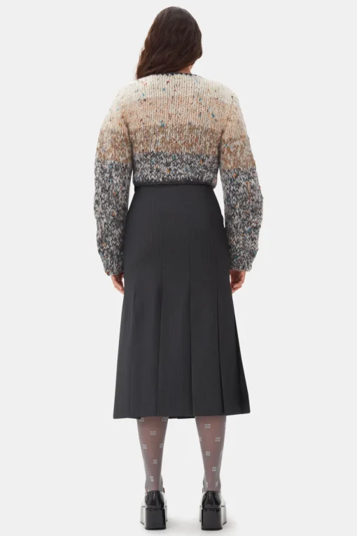 GANNI Trending Now | Strikkeplagg<Handknit Crop-cardigan PalomaMelange