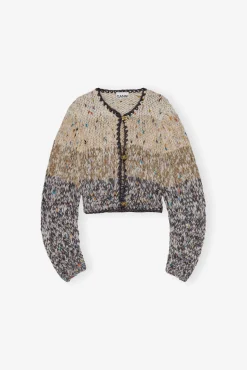 GANNI Trending Now | Strikkeplagg<Handknit Crop-cardigan PalomaMelange