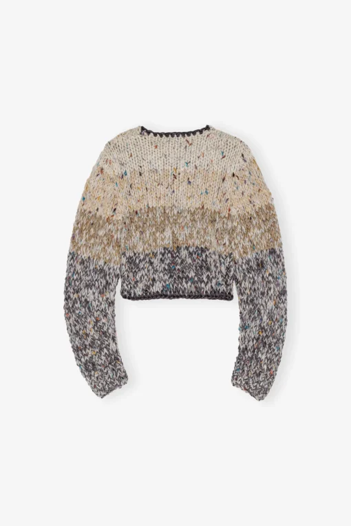 GANNI Trending Now | Strikkeplagg<Handknit Crop-cardigan PalomaMelange