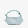 GANNI Crossbody Vesker | Håndvesker<Icy Blue Satin Mini Bou Bag IcyBlue