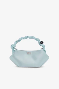 GANNI Crossbody Vesker | Håndvesker<Icy Blue Satin Mini Bou Bag IcyBlue