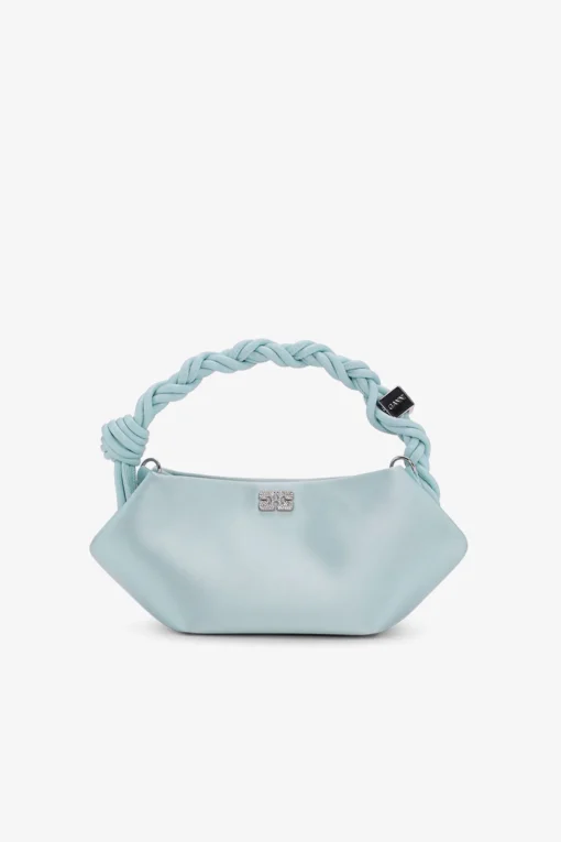 GANNI Crossbody Vesker | Håndvesker<Icy Blue Satin Mini Bou Bag IcyBlue