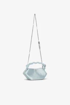 GANNI Crossbody Vesker | Håndvesker<Icy Blue Satin Mini Bou Bag IcyBlue