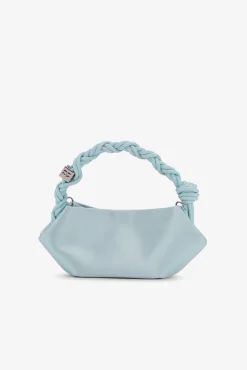 GANNI Crossbody Vesker | Håndvesker<Icy Blue Satin Mini Bou Bag IcyBlue