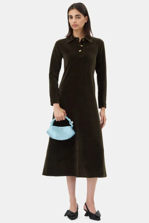 GANNI Crossbody Vesker | Håndvesker<Icy Blue Satin Mini Bou Bag IcyBlue