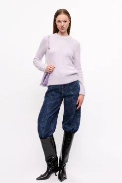 GANNI Strikkeplagg<Lavender-genser LavenderBlue